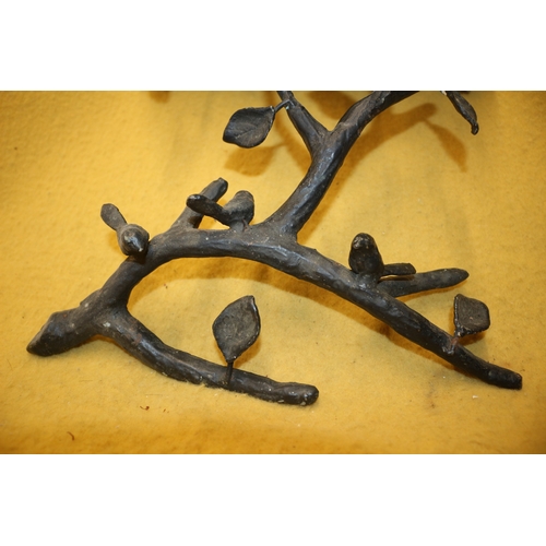 205 - Bird Wall Stand, 31cm Tall Plus Iron Stand