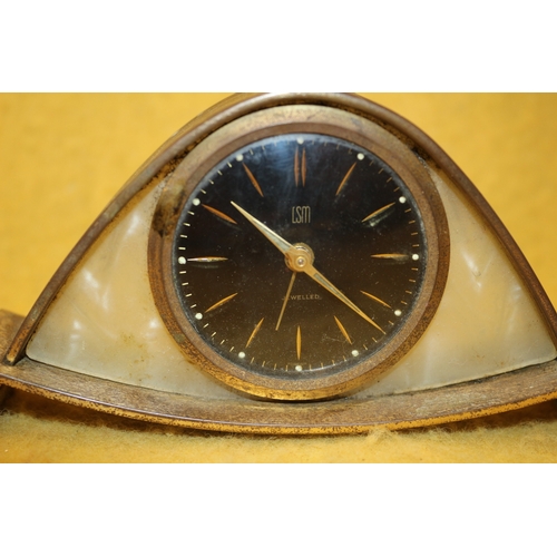 207 - LSM Metal Clock, 14cm Wide