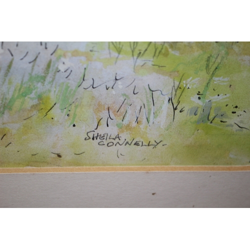 214 - Woods In Spring Watercolour by Sheila Connelly, 39 x 33 cm