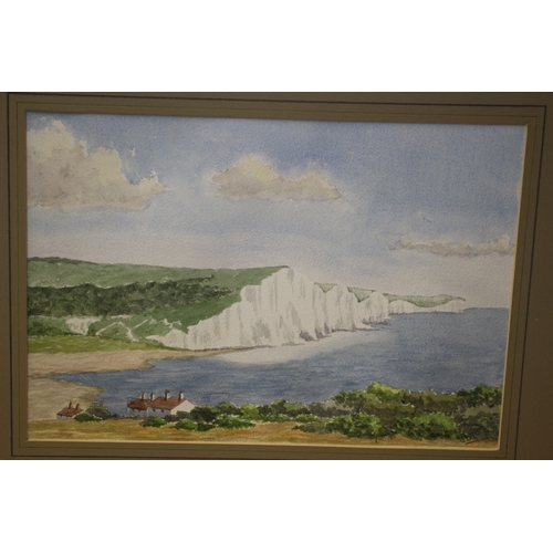 225 - Watercolour of Dover by Joe Turner, 46 x 36 cm