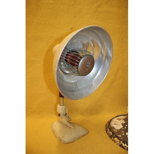 237 - Pifco Infrared Lamp and Vintage Light, 37cm Tall