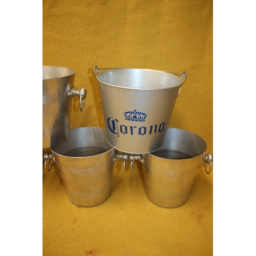 243 - x5 Ice Buckets Including Corona