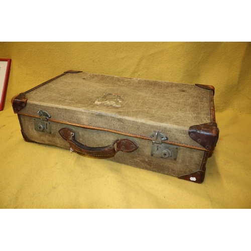 249 - Vintage Canvas Case, 68cm Wide