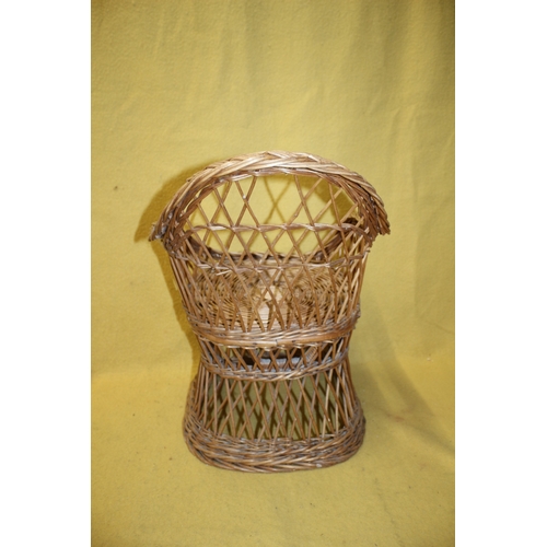 261 - Vintage Small Wicker Chair