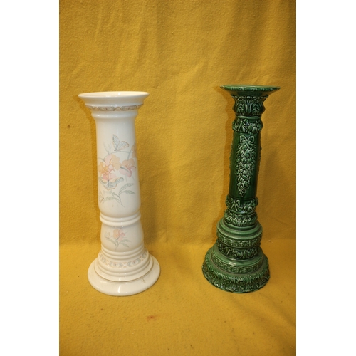 264 - 2 x Jardinières including Majolica Style, 60cm is the Tallest.