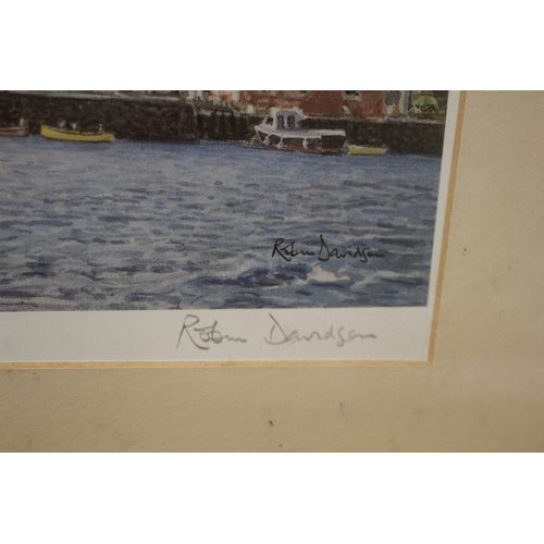 69 - F/G Print of Farey Town Signed By Robin Davidson. 42 x 33 cm