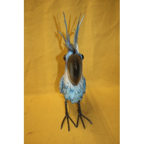 76 - Large Metal Parrot, 54cm Tall