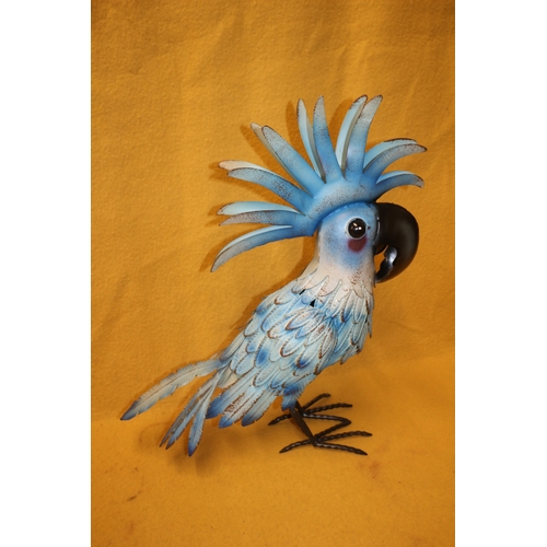 76 - Large Metal Parrot, 54cm Tall