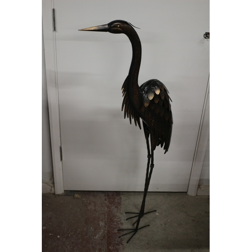 94 - Large Metal Heron, 115cm