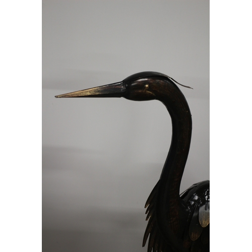 94 - Large Metal Heron, 115cm