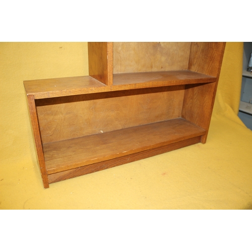 452 - Vintage Solid Wood Step Bookcase