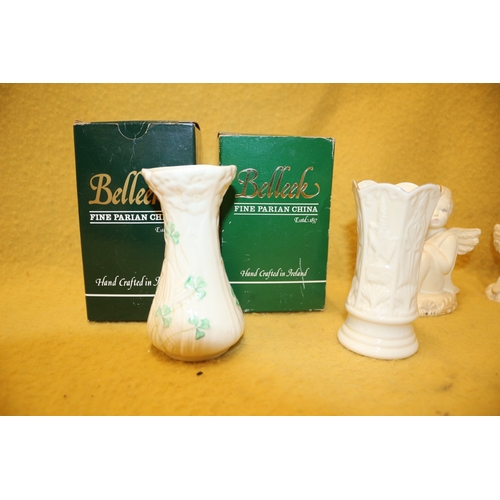 505 - Very Nice Selection of Belleek Vases plus other Chinaware