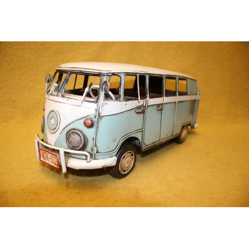 181 - Tin Plate Campervan, 33cm Long