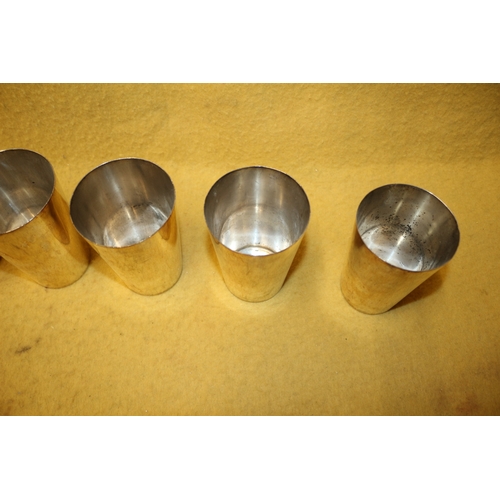 209 - 6 Graduated Cups, Silver Plated