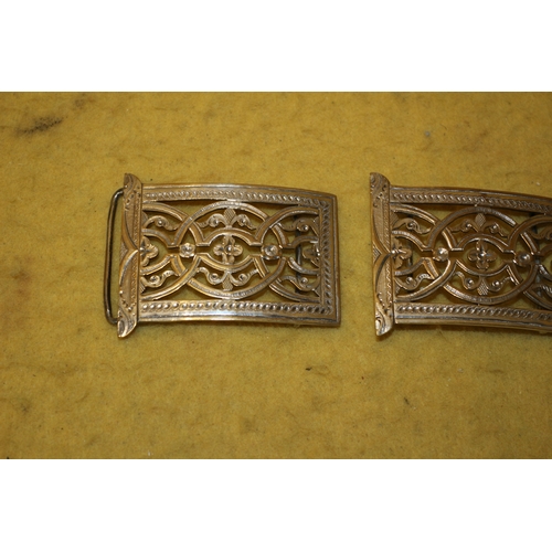 221 - 2 Metal Belt Buckles, 6cm Across