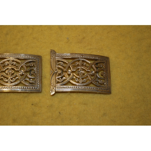 221 - 2 Metal Belt Buckles, 6cm Across