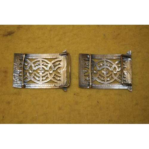 221 - 2 Metal Belt Buckles, 6cm Across