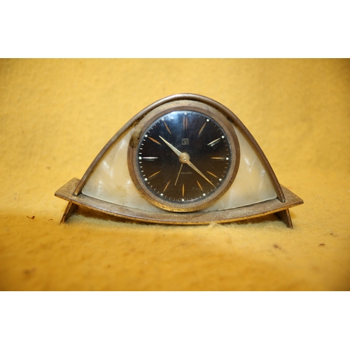 233 - LSM Metal Clock, 14cm Wide