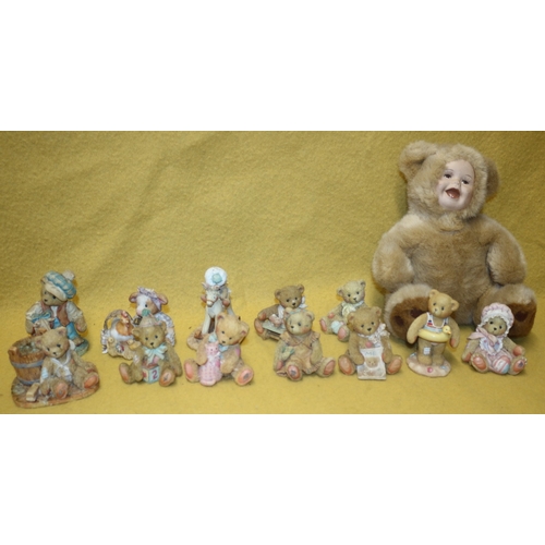 305 - Collection of Cherished Teddies plus a Geddies Bear