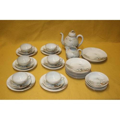 306 - 30+ Piece Japanese Eggshell Tea Set