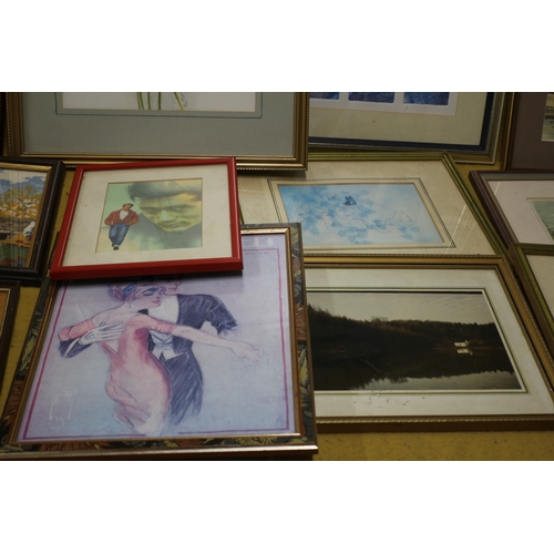 393 - Large Selection of Various Media Paintings