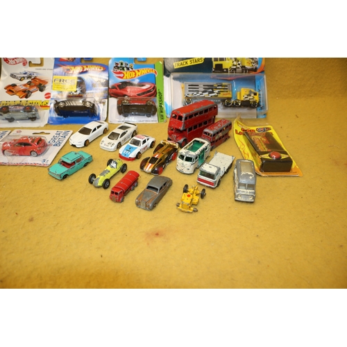 17 - Bundle of Model Cars Including Hot Wheels, Lesney etc