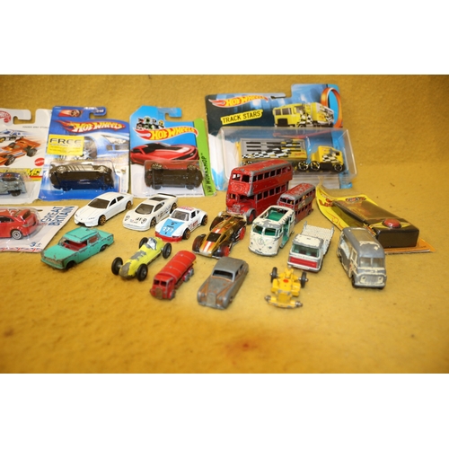 17 - Bundle of Model Cars Including Hot Wheels, Lesney etc