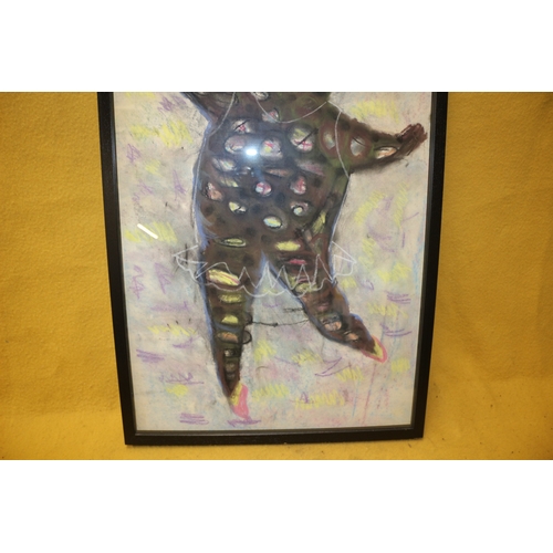 33 - Pastel Clown Picture, 54 x 78 cm