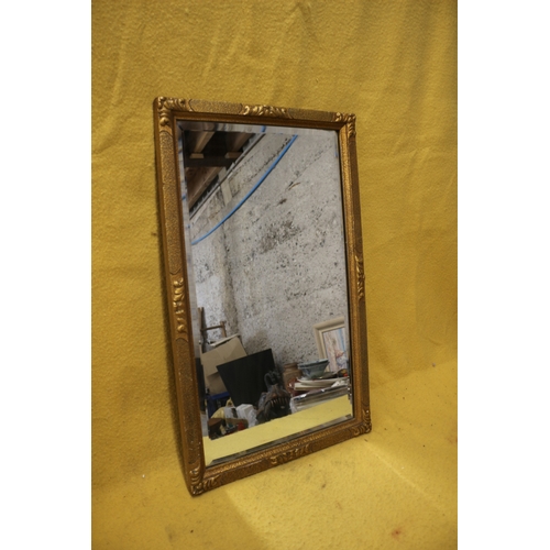 35 - Aged Heavy Mirror, Bevel Edged, 44 x 72 cm