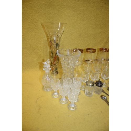 49 - Bundle of Glass/Crystal and Spoons