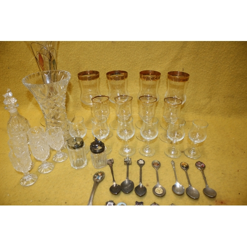 49 - Bundle of Glass/Crystal and Spoons