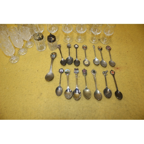 49 - Bundle of Glass/Crystal and Spoons