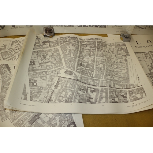 67 - Large Bundle of Maps, A Large and Accurate Map of the City of London