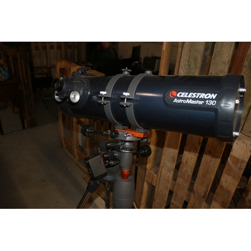 105 - Celestron Astromaster 130 Telescope with Extendable Legs , max 157 cm height