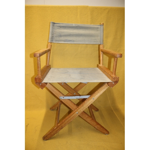 74 - Aged Folding Directors Chair