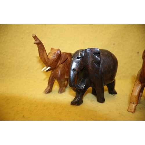 96 - 7 Carved Animals