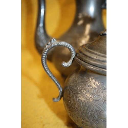 100 - Pewter / Silver Plated Coffee Pots / Tea Pot