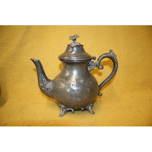 100 - Pewter / Silver Plated Coffee Pots / Tea Pot