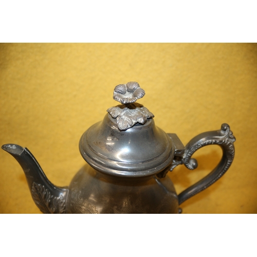 100 - Pewter / Silver Plated Coffee Pots / Tea Pot