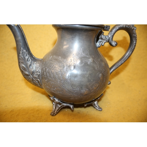 100 - Pewter / Silver Plated Coffee Pots / Tea Pot