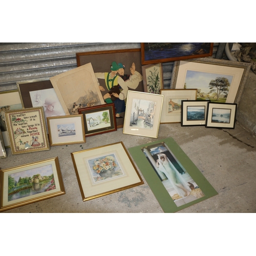 38 - Huge bundle of mixed media pictures