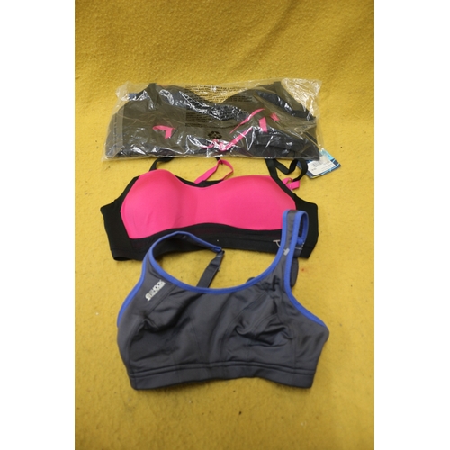 68 - 3 x New Sports Bras