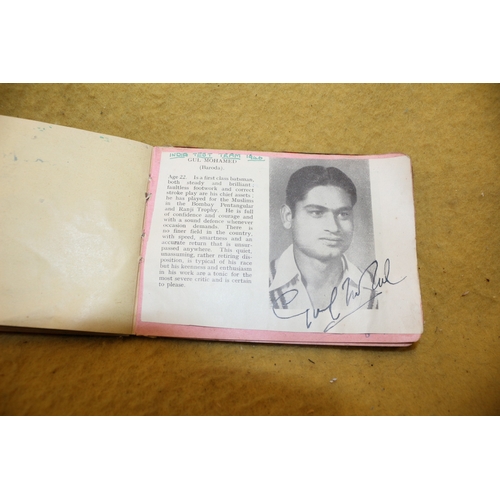 73 - Vintage Autograph / Scrap Book including International Cricket Players