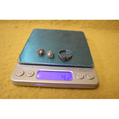 78 - 925 Ring and Earrings - 4.2g