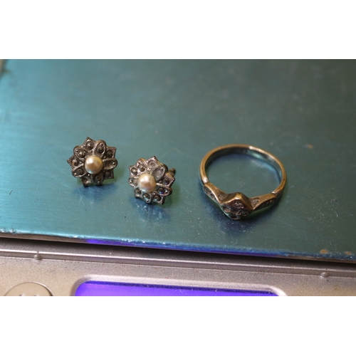 78 - 925 Ring and Earrings - 4.2g