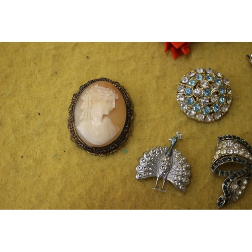 80 - 17 x Vintage Brooches