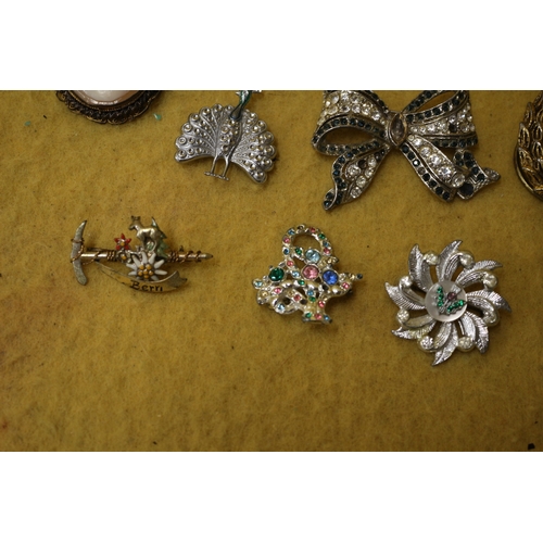 80 - 17 x Vintage Brooches