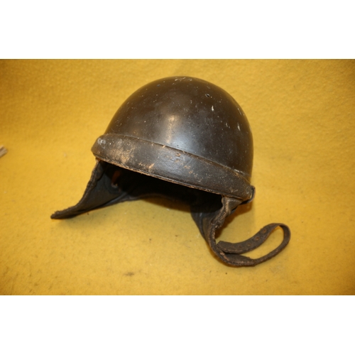 97 - Vintage 1930/40's French Geno Paris Mobylette/Scooter Helmet