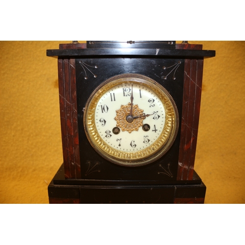 98 - Early 20th Century Marble Mantle Clock