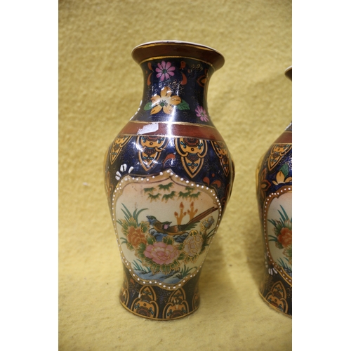 115 - 2 Crown Ware Hand Painted Vases, 12.5cm Tall